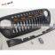 Front ABS grill with metal mesh with 5 led lights For  Jeep Wrangler JK