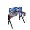 Wholesale price Gamer Specific Used Blue Gaming Desk Computer PC Racing Table with Headphone Hook