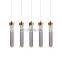 Modern Minimalist Led Pendant Light Round Tube Hanging Lighting For Restaurant Bar Creative Glass LED Pendant Lamp