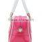 Smooth leather bright PU handbag