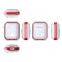 Hot sale Led Visible Tpu Transparent Clear Case With Keychain For Airpods 1 2 Wireless Charging Case