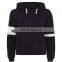 Custom Style Stripe Cropped hoodie ladies cotton fabrics Hoodie For Women