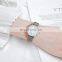 SINOBI Elegant Ultra Thin Lady Watch Shiny Pearl-shell Dial Roman Number Index Steel Mesh Belt Watch Quartz Silver Watch S9709L