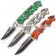 8.5 Inch quality stainless steel survival pocket folding knife with jungle knife