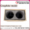 Medium coarse graphite crucible