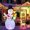 1.5M/5ft Christmas Snowman Inflatable Blow Up with LED Lights Yard Decoration Christmas Outdoor