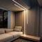 Convex wpc wall panel interior slat wallboard fluted laminated interlock arc design indoor wall cladding