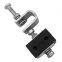 Electric pole fittings metal and rubber down lead clamp