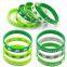 OEM Custom Printed Silicone Bracelet Smooth No Burrs Silicone Bracelet Safe Non-toxic Odorless High Quality Festival Rubber Band