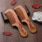 Large anti-static mahogany comb free logo gift comb