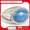 New design girls waist chain silver frame sexy blue stone waist chain