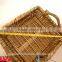 wicker basket with wooden handle, corn leaf basket wholesale