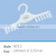 white plastic clothes hanger for underwear and bra