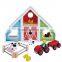 EN71 Conforms Water Based Paint Childrens Colourful Wooden Farmyard Sets