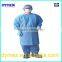 Disposable Anti Fluid Non Woven Fabric Protective Colorful Surgical Gown