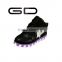 GD night performance black led shining shoes women display for light up