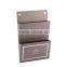 Hotel leather memo note pad holder with pen holder