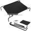 Portable Pet Cat Dog Elevated Bed Lounger Sleeper Cot Black OS004433