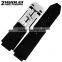 Durable Genuine Leather Deployant Watch Band Strap Buckle Bracelet Watchbands 25*19mm