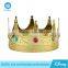2016 New Party Decoraion Plastic Birthday Party Boy Prince Golden Crown