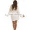 Wholesale Knee Length Soft Warm Women's Fleece Hooded Bathrobe