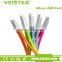 Veister Brand new colorful flat micro usb cable for all Android devices