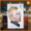 Color banner printing,hanging banner with plastic rod,hand scroll decorative PVC banner