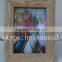 5x7" wood finished black and natural color wooden photo frame