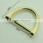 Wholesale Eco-friendly Brass 26mm 1 Inch Metal d Ring Belt Buckle for Bags