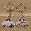 Custom laser engraved metal car shaped keychain car keychain