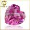 synthetic factory heart shape hot sale shining polishing ruby