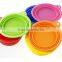 high quality collapsible silicone pet food bowl