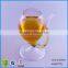 Promotional 200ml glass vampire cup long straw wine glass cup