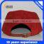 blank flat brim 5 panel snapback caphat custom suede 5 panel hat