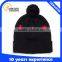 100% Acrylic Custom Beanie Hat Fashion Pom-Pom Knitted Beanie Hat