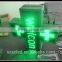 P10 outdoor LED cross pharmacy sign LED moving message full color screen  express cross screen LED double sides screen