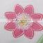 (KG4799) 2016 White nova kids wear flower appliqued pink polka dot embroidered baby girls clothing set