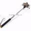 Luxury Wired Selfie Stick Handheld Monopod Built-in Shutter Extendable with Fold Holder For Camera and Smartphone perche selfies