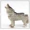 Lifelike Wolf statues resin action figure, Custom made animal statues resin action figure, OEM resin action figure China maker