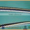 10mm round glossy shining braided rope with stripe color