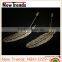 New design men alloy leaf lapel pin for suits, leave brooch