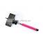 Logo Branded china colorful smartphone wired cable selfie monopod