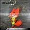Wholesale high quality live animal plastic smart cartoon animals shaped keychain