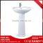 China Factory Foshan Ceramic Stand Alone Catch Bathroom Wash Basin