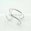 China new silver jewelry bar setting bracelet wide silver bracelet for women
