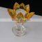 Yellow crystal lotus flower making for religion