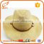 2016 design new products leather straw cowboy hat helmet