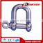 Stainless steel European type quality Dee type shackle