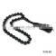 Manufacturing 33 Beads of Black Agate Gemstone Prayer Beads Tesbih Boncuk