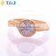 2016 Wholesale Simple Gold Plated Jewelry ring Fashion Zircon Rings For Women